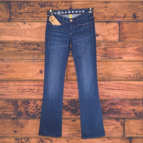 Earnest Sewn Women's Jeans Size 24, 28, 29 Ali Medium Wash Low-Rise Bootcut - Picture 4 of 7
